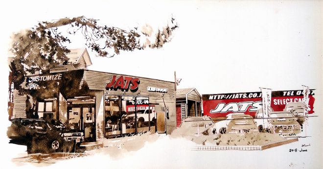 JATS店舗の風景画